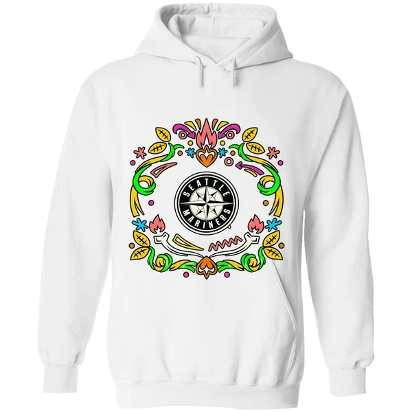 Seattle Mariners Dia De Los Muertos Hoodie - Image 8