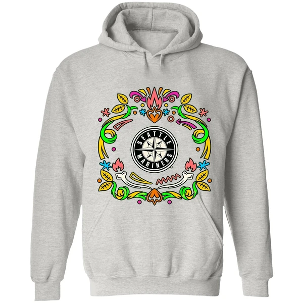 Seattle Mariners Dia De Los Muertos Hoodie - Image 9