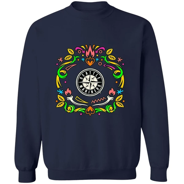 Seattle Mariners Dia De Los Muertos Sweatshirt - Image 6