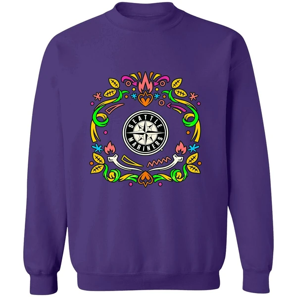 Seattle Mariners Dia De Los Muertos Sweatshirt - Image 7