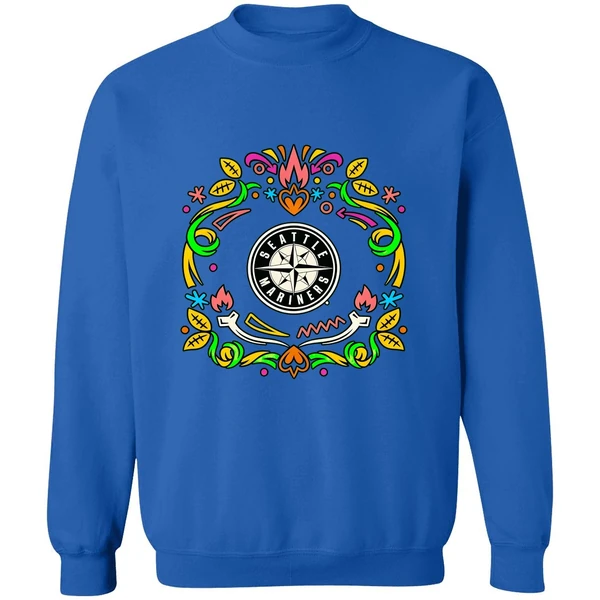 Seattle Mariners Dia De Los Muertos Sweatshirt - Image 8