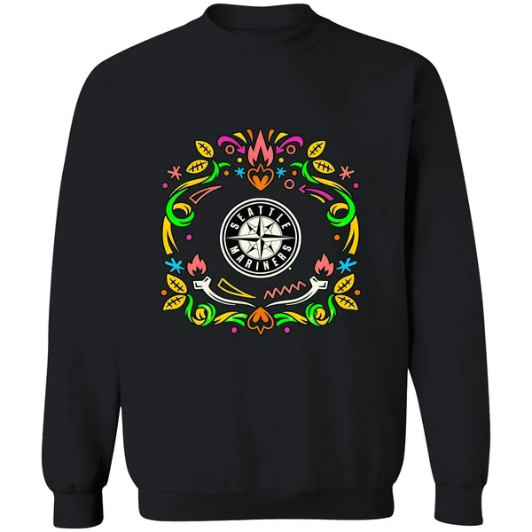 Seattle Mariners Dia De Los Muertos Sweatshirt - Image 9