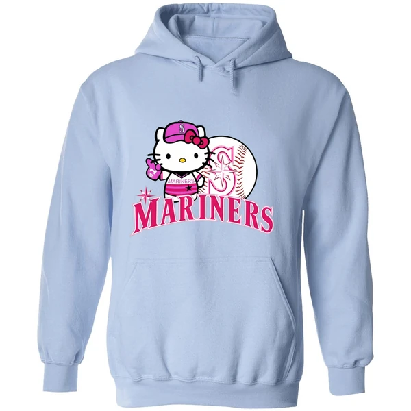 Seattle Mariners Hello Kitty 2025 Baseball Hoodie - Image 4