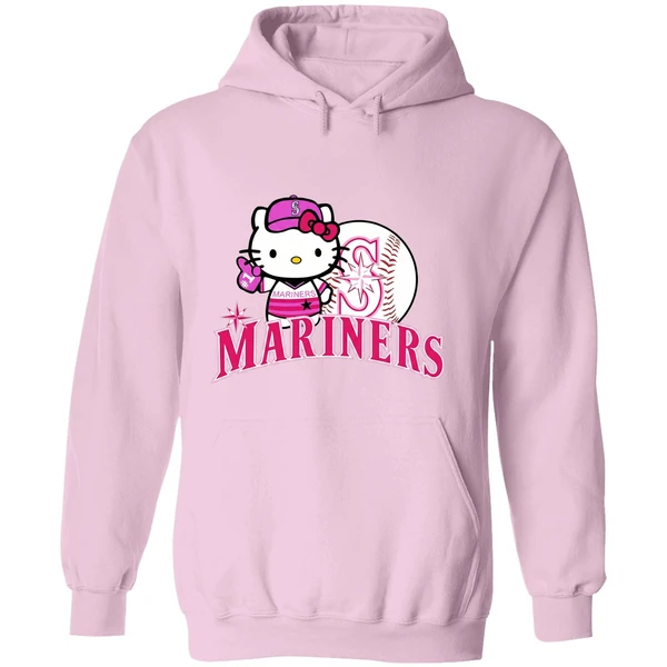 Seattle Mariners Hello Kitty 2025 Baseball Hoodie - Image 5