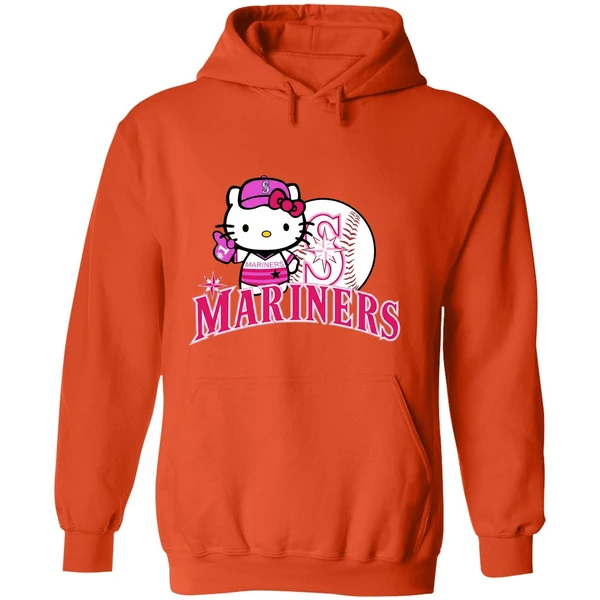 Seattle Mariners Hello Kitty 2025 Baseball Hoodie - Image 6