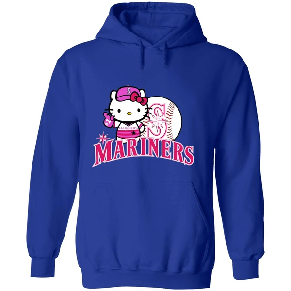 Seattle Mariners Hello Kitty 2025 Baseball Hoodie - Image 7