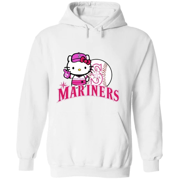 Seattle Mariners Hello Kitty 2025 Baseball Hoodie - Image 8