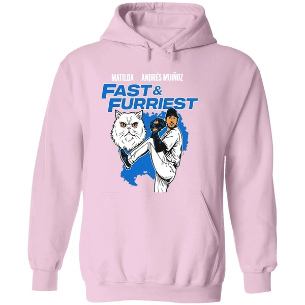 Seattle Mariners Matilda Andres Munoz Fast And Furriest Hoodie - Image 5