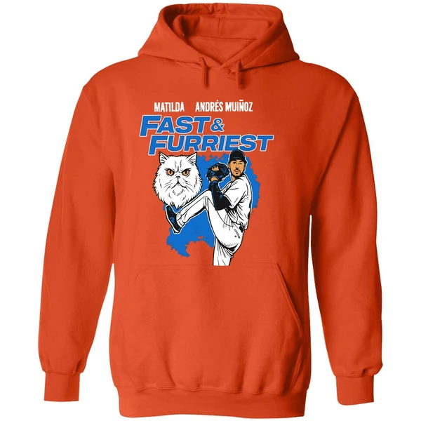 Seattle Mariners Matilda Andres Munoz Fast And Furriest Hoodie - Image 6