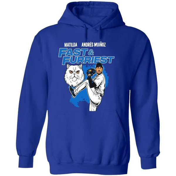 Seattle Mariners Matilda Andres Munoz Fast And Furriest Hoodie - Image 7