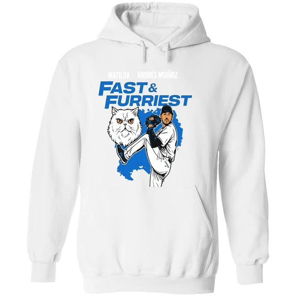 Seattle Mariners Matilda Andres Munoz Fast And Furriest Hoodie - Image 8