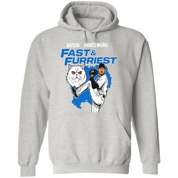 Seattle Mariners Matilda Andres Munoz Fast And Furriest Hoodie - Image 9