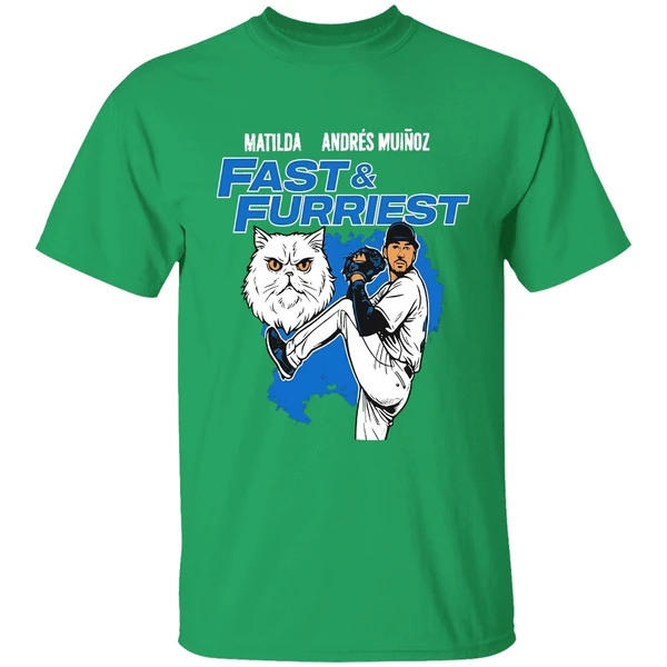 Seattle Mariners Matilda Andres Munoz Fast And Furriest Shirt - Image 2