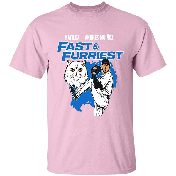 Seattle Mariners Matilda Andres Munoz Fast And Furriest Shirt - Image 3