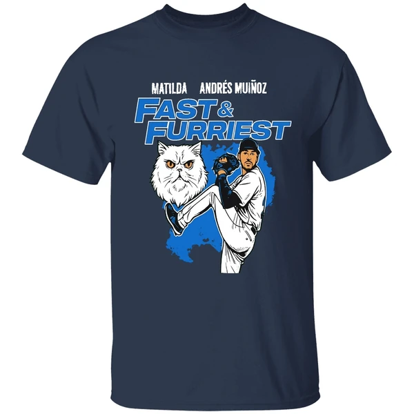 Seattle Mariners Matilda Andres Munoz Fast And Furriest Shirt - Image 5