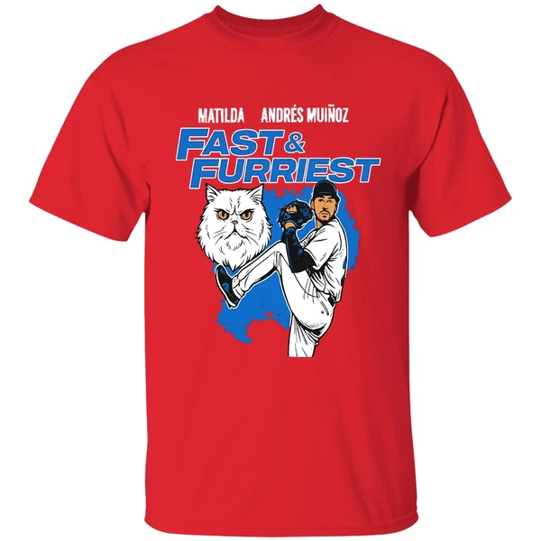 Seattle Mariners Matilda Andres Munoz Fast And Furriest Shirt - Image 7