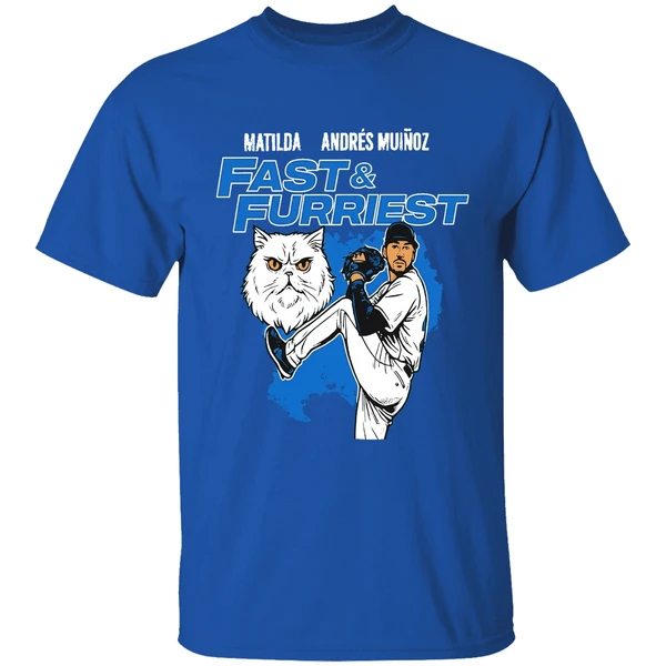 Seattle Mariners Matilda Andres Munoz Fast And Furriest Shirt - Image 8
