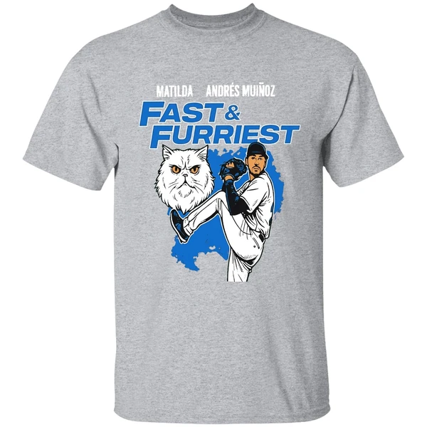 Seattle Mariners Matilda Andres Munoz Fast And Furriest Shirt - Image 9