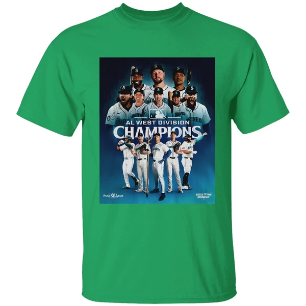 Seattle Mariners Mlb Legend Al West Division Champions Postseason 2025 Shirt