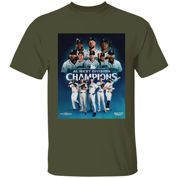 Seattle Mariners Mlb Legend Al West Division Champions Postseason 2025 Shirt - Image 3