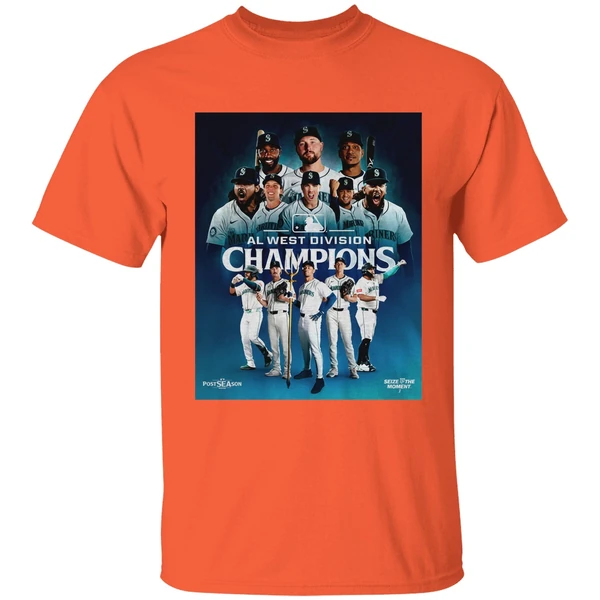 Seattle Mariners Mlb Legend Al West Division Champions Postseason 2025 Shirt - Image 5