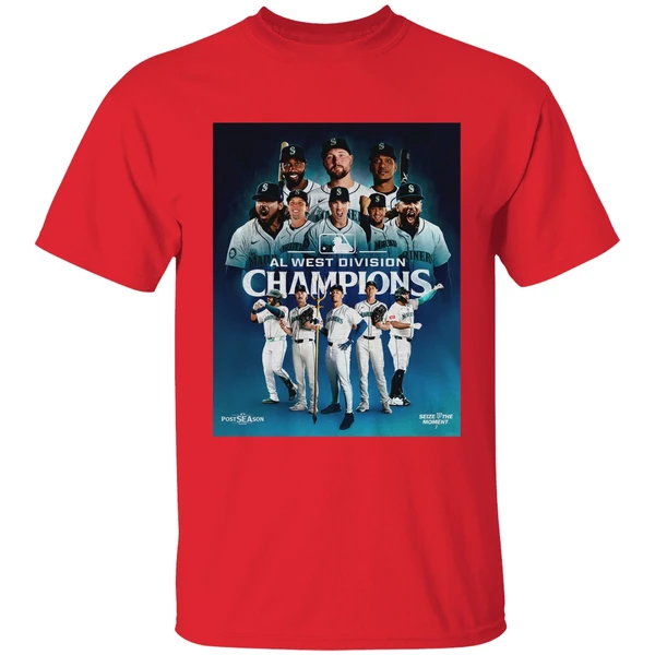 Seattle Mariners Mlb Legend Al West Division Champions Postseason 2025 Shirt - Image 6