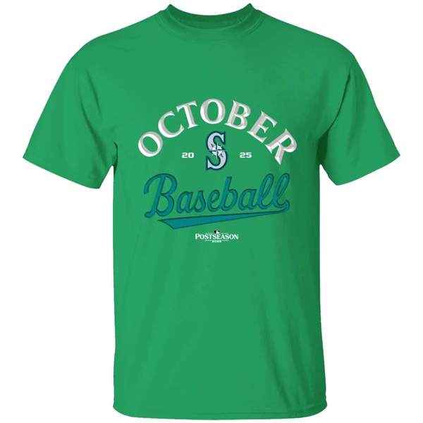 Seattle Mariners October Baseball 2025 Mlb Postseason Shirt