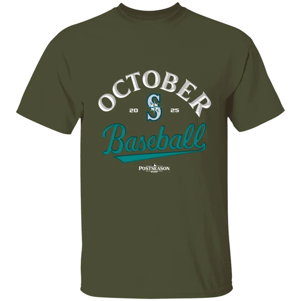 Seattle Mariners October Baseball 2025 Mlb Postseason Shirt - Image 3