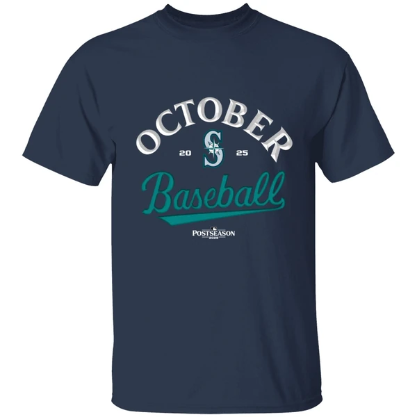 Seattle Mariners October Baseball 2025 Mlb Postseason Shirt - Image 4