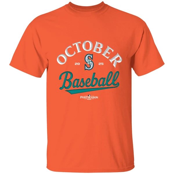 Seattle Mariners October Baseball 2025 Mlb Postseason Shirt - Image 5