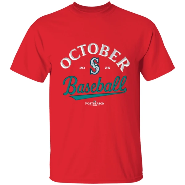 Seattle Mariners October Baseball 2025 Mlb Postseason Shirt - Image 6