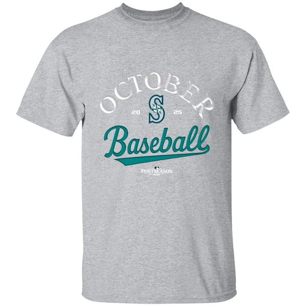 Seattle Mariners October Baseball 2025 Mlb Postseason Shirt - Image 8