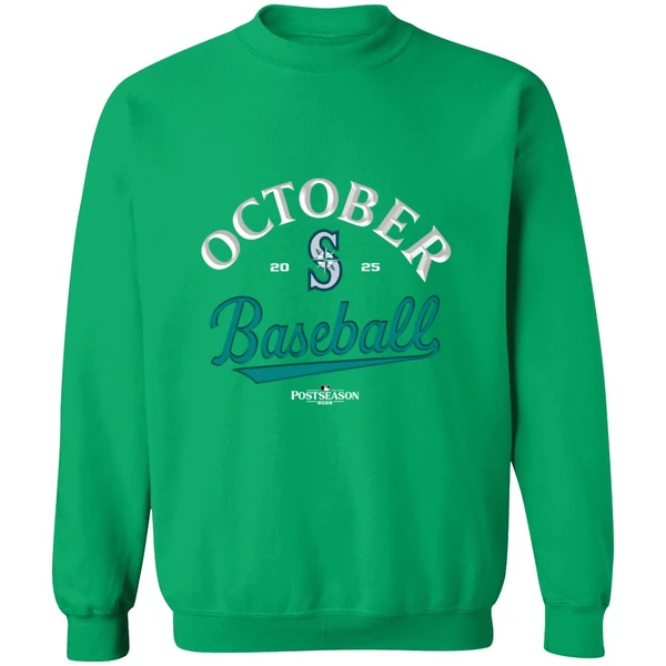 Seattle Mariners October Baseball 2025 Mlb Postseason Sweatshirt - Image 2