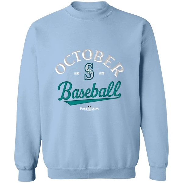 Seattle Mariners October Baseball 2025 Mlb Postseason Sweatshirt - Image 3