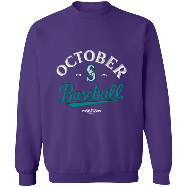 Seattle Mariners October Baseball 2025 Mlb Postseason Sweatshirt - Image 6
