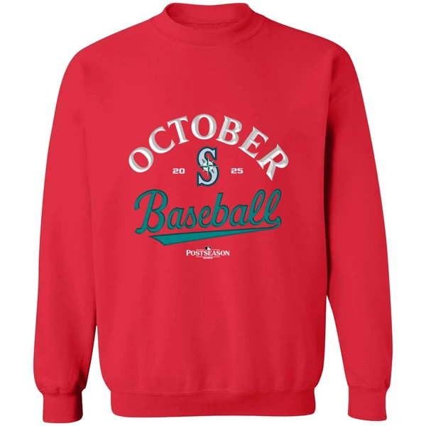 Seattle Mariners October Baseball 2025 Mlb Postseason Sweatshirt - Image 7