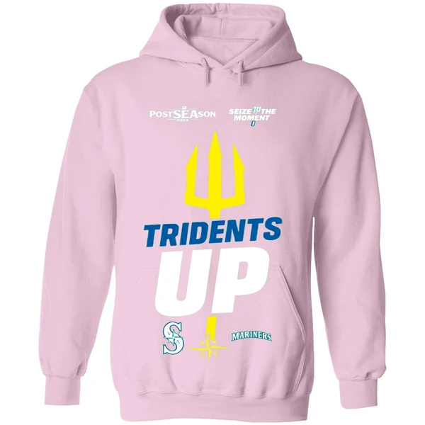 Seattle Mariners October Postseason Tridents Up Seize The Moment 2025 Hoodie - Image 5