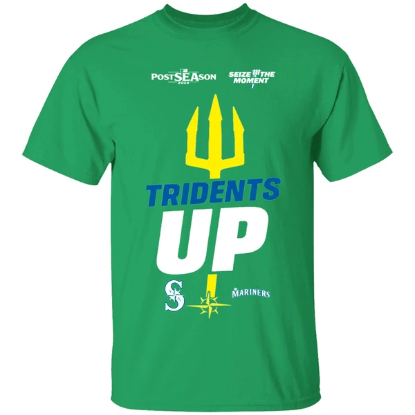 Seattle Mariners October Postseason Tridents Up Seize The Moment 2025 Shirt