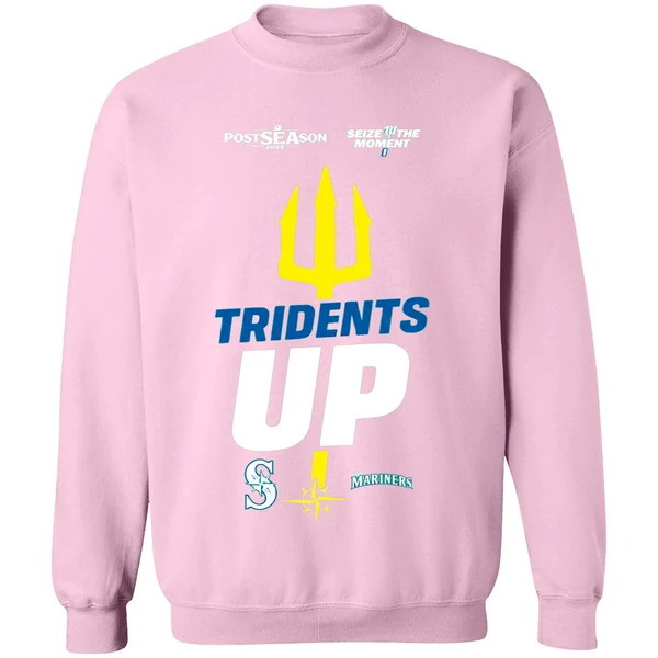 Seattle Mariners October Postseason Tridents Up Seize The Moment 2025 Sweashirt - Image 5
