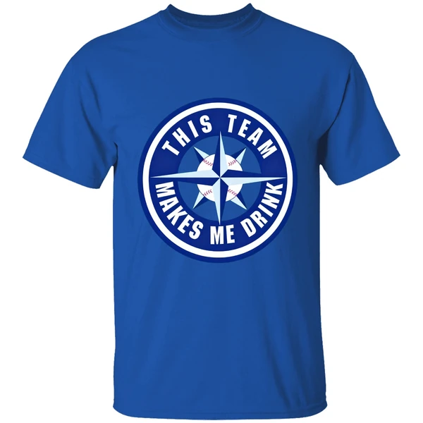 Seattle Mariners This Team Makes Me Drink Mlb Shirt - Image 7