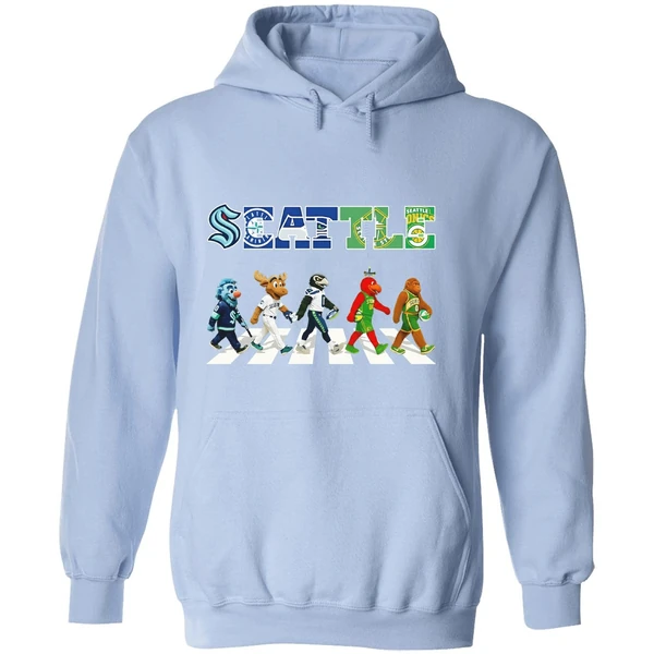 Seattle Mascot Sports Team Abbey Road Hoodie - Image 4