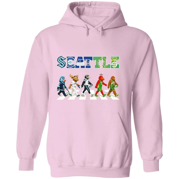 Seattle Mascot Sports Team Abbey Road Hoodie - Image 5