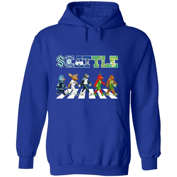 Seattle Mascot Sports Team Abbey Road Hoodie - Image 7