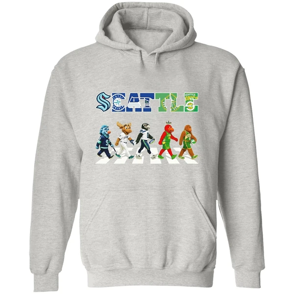 Seattle Mascot Sports Team Abbey Road Hoodie - Image 9