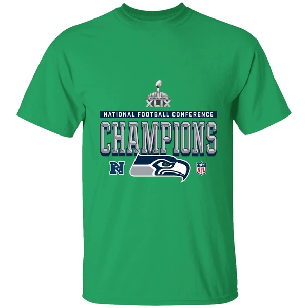 Seattle Seahawks 2025 Nfc Champions Locker Room Trophy Collection Shirt - Image 2