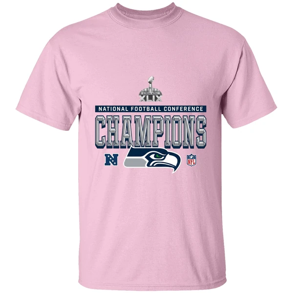 seattle seahawks 2025 nfc champions locker room trophy collection shirt lightpink
