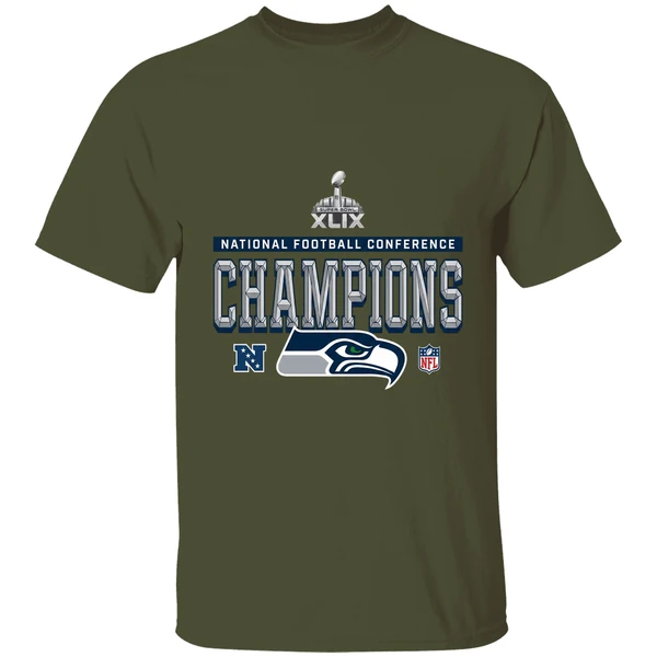 Seattle Seahawks 2025 Nfc Champions Locker Room Trophy Collection Shirt - Image 4