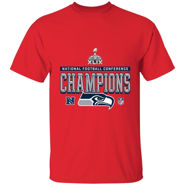 Seattle Seahawks 2025 Nfc Champions Locker Room Trophy Collection Shirt - Image 7