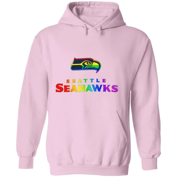 Seattle Seahawks Lgbt Pride Rainbow Hoodie - Image 5