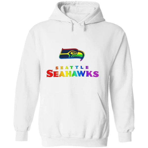 Seattle Seahawks Lgbt Pride Rainbow Hoodie - Image 8